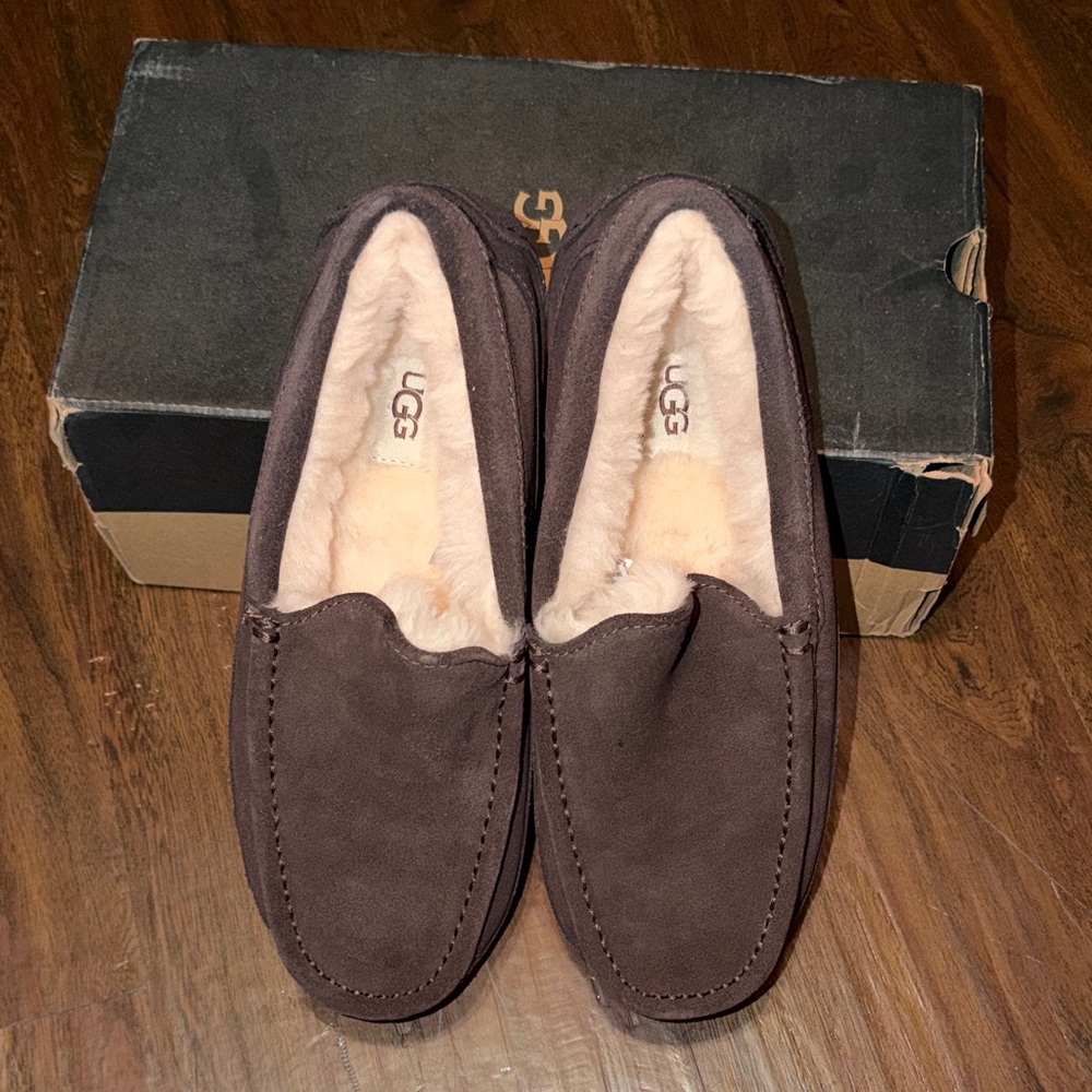 UGG Men's Chocolate Suede Loafers